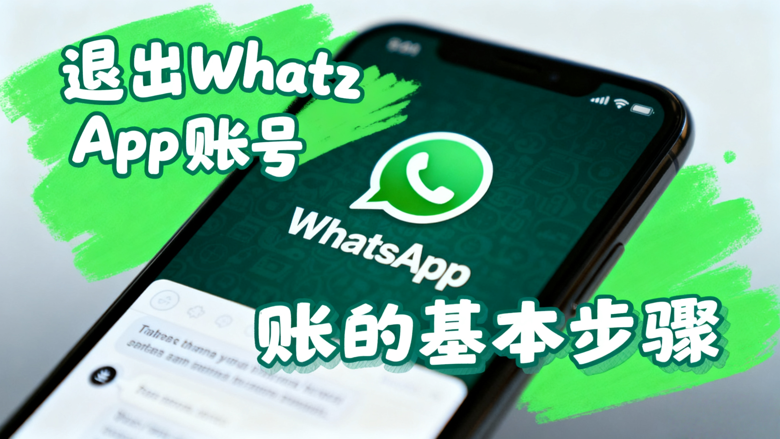 如何退出WhatsApp账号？简单步骤指南