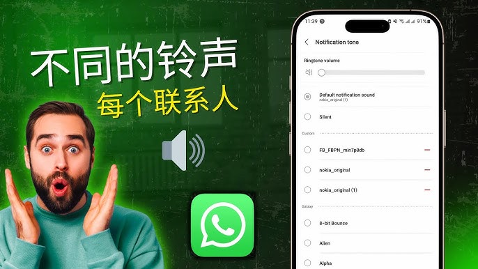 WhatsApp通知铃声怎么改？图文步骤详解